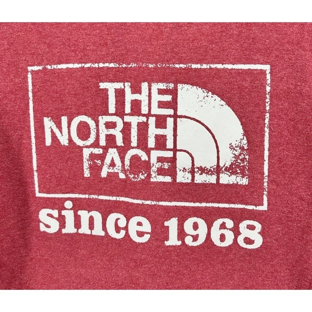 The‎ North Face Long Sleeve Crew Pullover Sweatshirt Red Men's Size Small